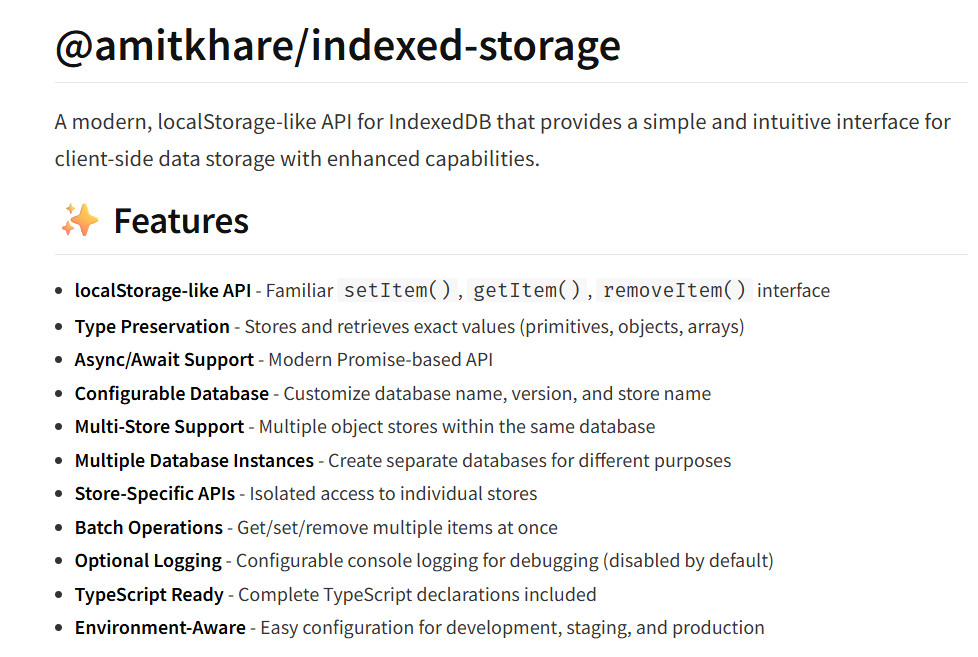 Introducing Multi-Store Support in IndexedStorage v1.1.0: Better Data Organization for Modern Web Apps