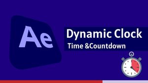 Dynamic Clock Time and Countdown in #AfterEffects